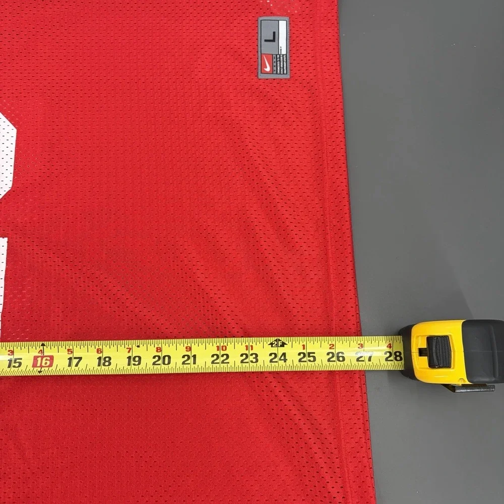 Nike‎ Ohio State OSU Buckeyes #28 Red Football Jersey Womens Size Large Mesh Red